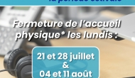 Accueil Mairie : période estivale