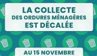 Collecte des ordures ménagère décalée